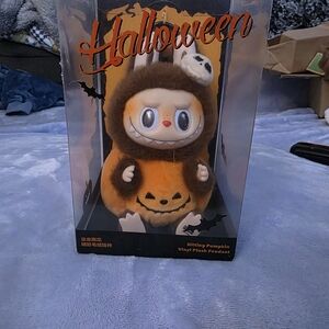 Halloween Sitting Pumpkin Labubu